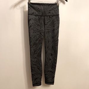 RARE Lululemon High Times Ankle Length| Grey & Black Print | Sz 6